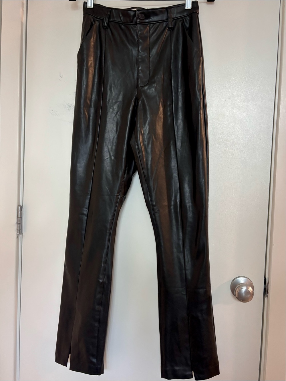 Abercrombie & Fitch Black Faux Leather Pants